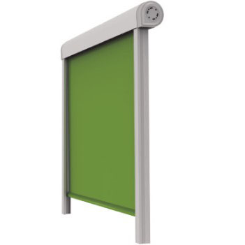 Stores à rouleau extérieurs guidés par rail