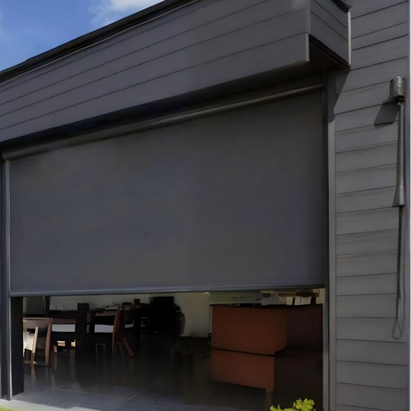 Draperie coupe-vent enroulable